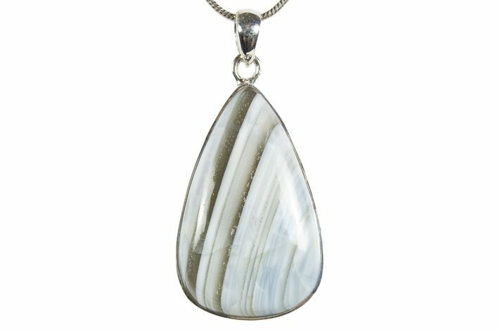 Owyhee Blue Opal Pendant (Necklace) - Sterling Silver #345227